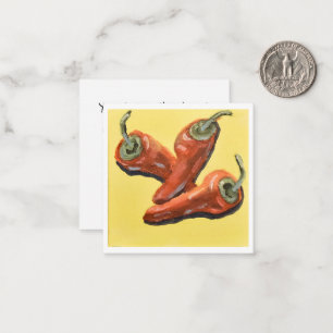 Carte De Correspondance Trio de piments rouges chili