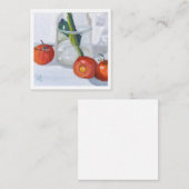 Carte De Correspondance Trio de tomates rouges (Devant / Derrière)