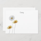 Carte De Correspondance Trois Aquarelles, Stylo & Écran (Devant / Derrière)