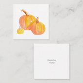 Carte De Correspondance Trois citrouilles (Devant / Derrière)