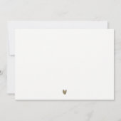 Carte De Correspondance Tropical Beach Palm Tree croquis Pale Gold Mariage (Dos)