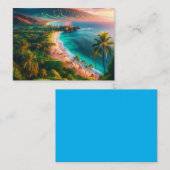 Carte De Correspondance Tropical Maui Island Paradise (Devant / Derrière)