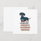 Carte De Correspondance Trouble Obsessif du Teckel (Devant / Derrière)