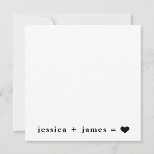 Carte De Correspondance True Love Mariage ou Fiançailles