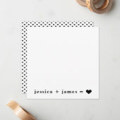 Carte De Correspondance True Love Mariage ou Fiançailles (Devant/Arrière en situation)