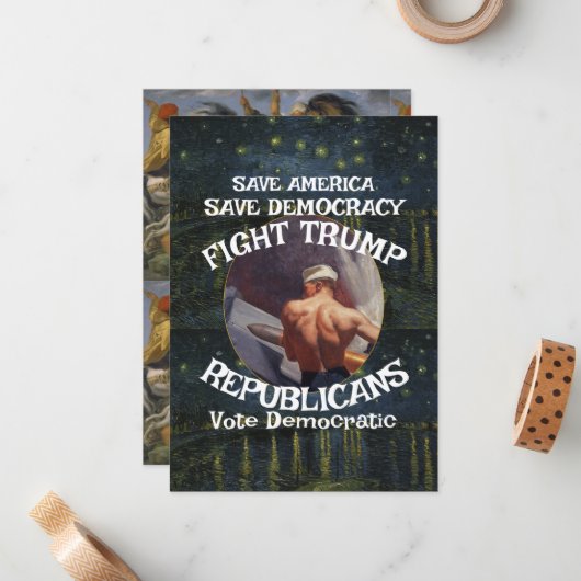 Carte De Correspondance Trump (Devant/Arrière en situation)