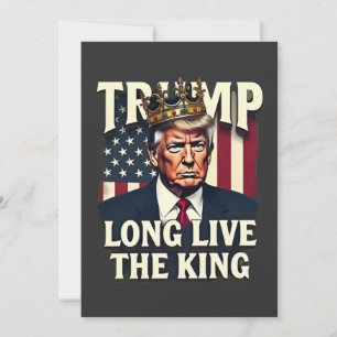Carte De Correspondance Trump Vive le roi Pro Trump Patriote