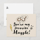 Carte De Correspondance Tu es mon Moldu préféré™ (Devant / Derrière)