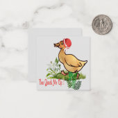 Carte De Correspondance Tu me fais caqueter !  (Devant/Arrière en situation)