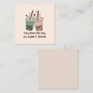 Carte De Correspondance Tu Me Fais Sentir Tout Bubbly À L'Intérieur