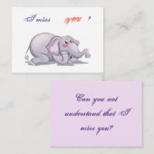 Carte De Correspondance Tu me manques (Devant / Derrière)