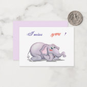 Carte De Correspondance Tu me manques (Devant/Arrière en situation)