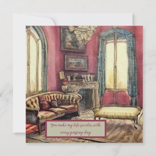 Carte De Correspondance Tu me rends ma vie plus douce (Devant)