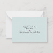 Carte De Correspondance Tu Rock classe Saint Valentin (Dos)