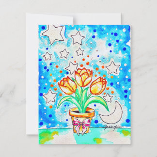Carte De Correspondance Tulipe