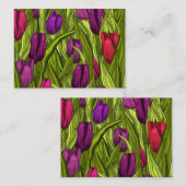 Carte De Correspondance Tulipes (Devant / Derrière)