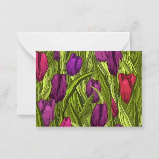 Carte De Correspondance Tulipes (Devant)