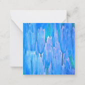 Carte De Correspondance Tulipes bleues Abstraites motifs floraux (Dos)