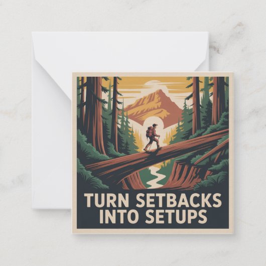 Carte De Correspondance Turn Setbacks Into Setups (Devant)