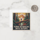 Carte De Correspondance Turn Setbacks Into Setups (Devant/Arrière en situation)