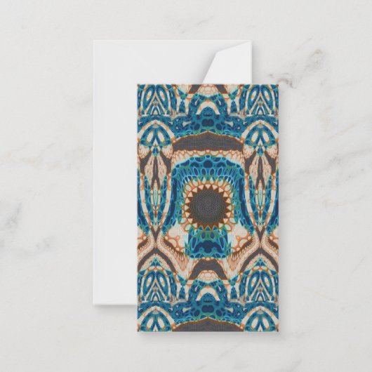 Carte De Correspondance Turquoise Gold Sun Southwestern Art (Devant)