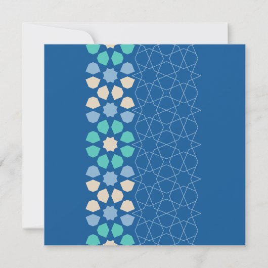 Carte De Correspondance Turquoise Tranquility Rhythm (customizable) (Devant)