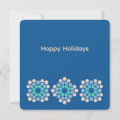 Carte De Correspondance Turquoise Tranquility Tile (customizable) (Dos)