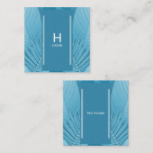 Carte De Correspondance Turquoise tropical personnalisé (Devant / Derrière)