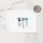 Carte De Correspondance Turtle Live Love Lauder (Devant/Arrière en situation)