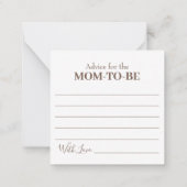 Carte De Correspondance Tutu Conseils Pour Maman Mini Douche Insertion (Dos)