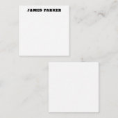 Carte De Correspondance Typographie audacieuse Sophistiquée Classique Simp (Devant / Derrière)