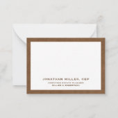 Carte De Correspondance Typographie d'entreprise simple (Dos)