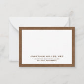 Carte De Correspondance Typographie d'entreprise simple (Devant)