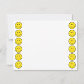 Carte De Correspondance typographie du sourire jaune (Dos)