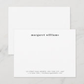 Carte De Correspondance Typographie moderne en gras Nom Bureau (Devant / Derrière)