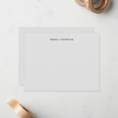 Carte De Correspondance Typographie moderne et design (Devant/Arrière en situation)