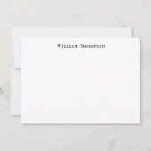 Carte De Correspondance Typographie moderne professionnelle Noir (Devant)