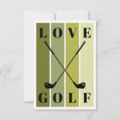 Carte De Correspondance Typographie moderne simple Golf Blond (Devant)