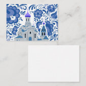 Carte De Correspondance Ukrainian Churches of Kiev Blue (Devant / Derrière)