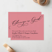 Carte De Correspondance Un changement élégant est une bonne évolution Fair (Devant/Arrière en situation)