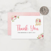 Carte De Correspondance Un gentil petit citrouille merci (Devant/Arrière en situation)