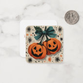 Carte De Correspondance Un Halloween Citrouille-parfait ! | Citrouille (Devant/Arrière en situation)