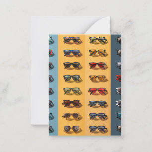 Carte De Correspondance Un motif de lunettes de soleil, 