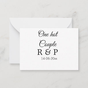 Carte De Correspondance Un nom de couple d'ajout chaud date de texte de la