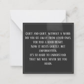 Carte De Correspondance Un visage endormi à mi-ombre (Dos)