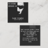 Carte De Correspondance Un visage endormi à mi-ombre (Devant / Derrière)