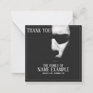 Carte De Correspondance Un visage endormi dans une demi-ombre