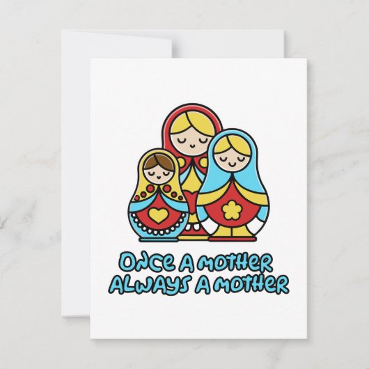 Carte De Correspondance Une fois mère, toujours mère (Devant)