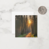 Carte De Correspondance Une forêt d'hiver paisible (Devant/Arrière en situation)