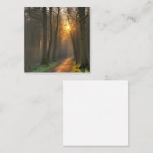 Carte De Correspondance Une forêt d'hiver paisible (Devant / Derrière)